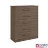Cômoda Ipanema Castanho 5 Gavetas Larg. 0.85m - D Doro