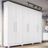 Guarda-roupa Casal Sergipe Branco 6 Portas C/ Pés 100% MDF Larg. 1.80m - Bianchi