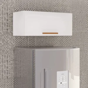 Aéreo Geladeira Cozinha New Valência Branco/Cinamomo Larg. 71cm - Sallêto