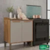 Balcão Flórida Larg. 0.80m Cinamomo/Off 2 Portas - Sallêto