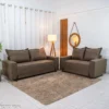 Sofá 3 e 2 lugares 8100 Linho Marrom 25