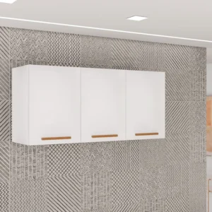 Aéreo Triplo New Valência Branco/Cinamomo Larg. 1.20m - Sallêto