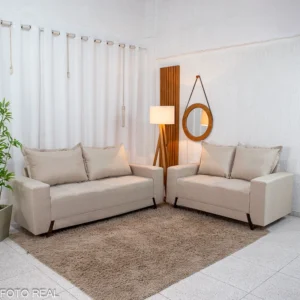 Sofá 3 e 2 lugares 8100 Linho Bege 24
