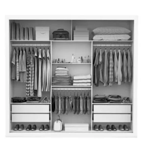 Alternative view of Guarda-roupa Casal Veneza Premium Larg. 1.88m 3 Portas C/ 3 Espelho 4 Gavetas Cinamomo Carioca