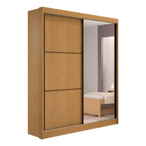 Alternative view of Roupeiro Atenas Cinamomo/Off 2 Portas C/ 1 Espelho 100% MDF Portas Flex Larg. 1.85m D'Doro
