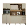 Armário Cozinha Completa Petra Cinamomo/Off White Valdemoveis