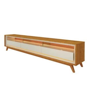 Alternative view of Rack Requinte Larg. 2.12m Naturale/off C/ Led 100% MDF para TV até 75" - Gelius