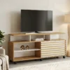 Rack Bancada Star Larg. 1.50m Cinamomo/Off Para TV's até 55 Polegadas - Valdemóveis