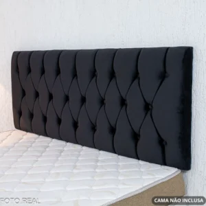 Painel Casal 1.40 Lavínia Veludo Preto