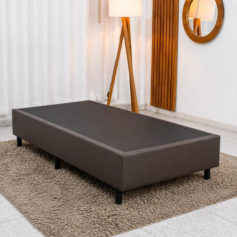 Box Solteiro Korino Marrom 88x188x37 - Ortobel