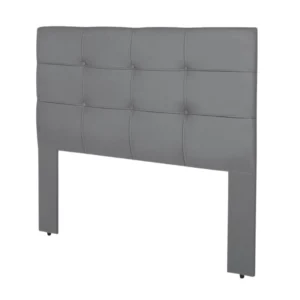 Cabeceira Casal 1.40 Eslovênia Veludo Cinza