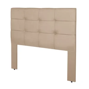 Cabeceira Casal 1.40 Eslovênia Veludo Bege