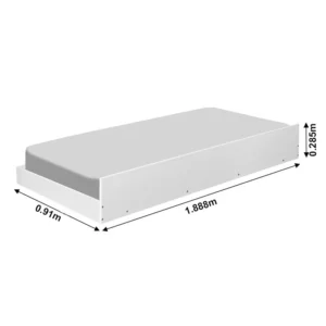 Alternative view of Cama Auxiliar Barcelona Branco