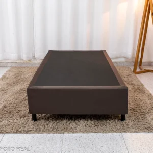Alternative view of Box Solteiro Sued Marrom 88x188x37 - Ortobel