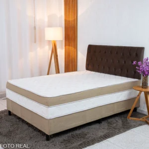 Painel Casal 1.40 Lavínia Veludo Marrom