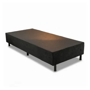 Alternative view of Box Solteiro Sued Preto 88x188x37 - Ortobel