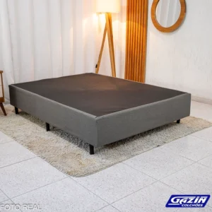 Box Casal Universal Linho Grafite 138x188x40 - Gazin