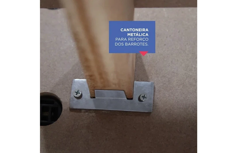 Cama Solteiro Milênio + Cama Auxiliar Solteiro 2 Gavetas Cinamamo D Doro - Imagem 3