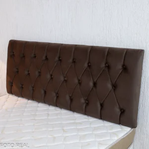Alternative view of Painel Casal 1.40 Lavínia Veludo Marrom