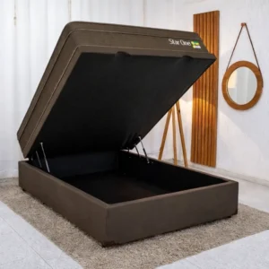 Alternative view of Colchão Casal Star One Ortopédico D-65 Anjos + Box Baú Casal Prime Confort Sued Marrom Blindado Issacar - 138x188x75 | Suporta até 280kg