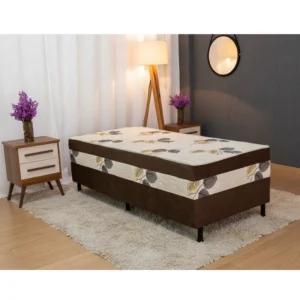 Unibox Solteiro Marrom 88x188x62 Nosso Sonho