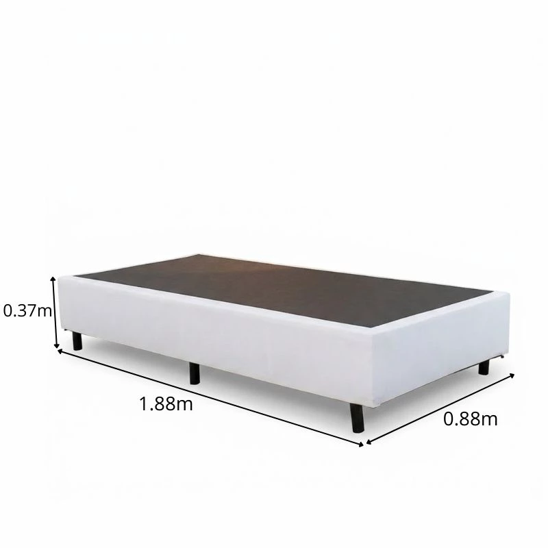Box Solteiro Korino Branca 88x188x37 - Ortobel - Imagem 3
