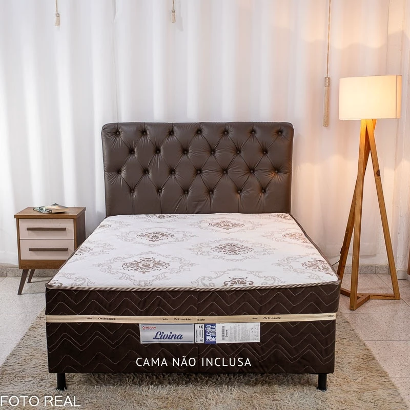 Cabeceira Casal Lavínia Korino Marrom Larg. 1.40m - Imagem 2